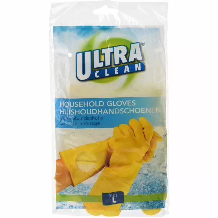 Talouskäsineet keltainen koko L - Muut siivoustuotteet - 8718158641649 - 1