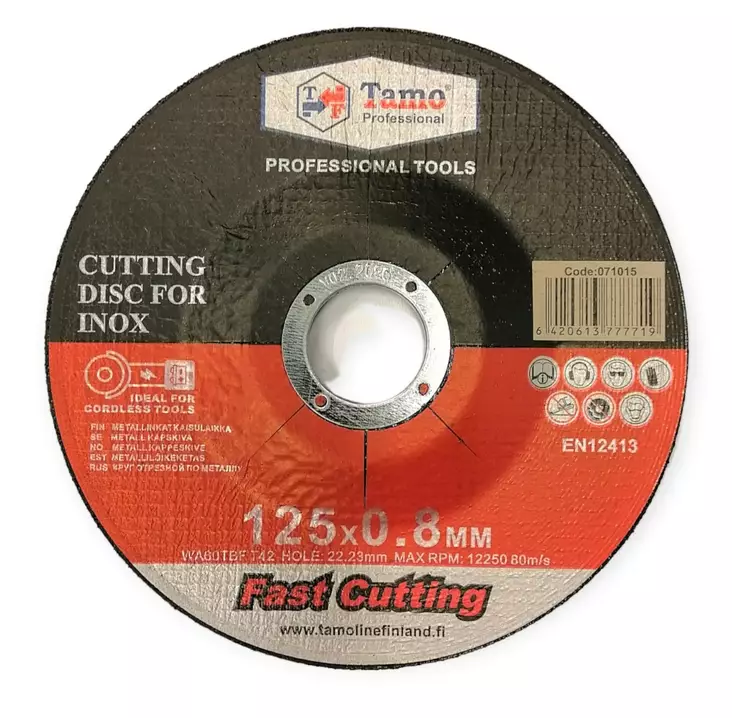 Tamo metallinkatkaisulaikka 125x0,8 mm - Hiomatarvikkeet - 6420613777719 - 1