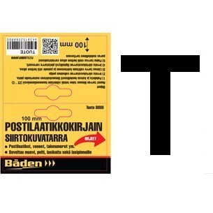 Tarrakirjain T 100 mm - Postilaatikot ja numerot - 6438152088579 - 1