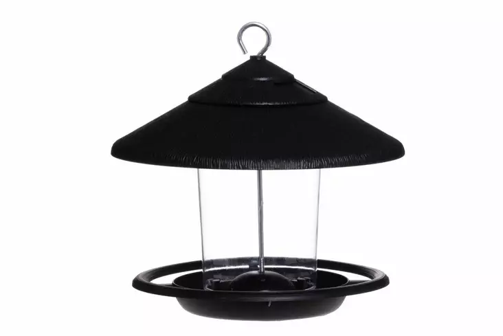 Tintti Jyväsyötin täyttöluukulla harmaa - Lintulaudat ja -pöntöt - 6410416088099 - 1