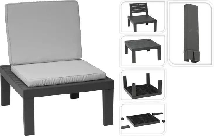 Tuoli Laga pehmusteilla - Puutarhakalusteet - 8009271088719 - 1