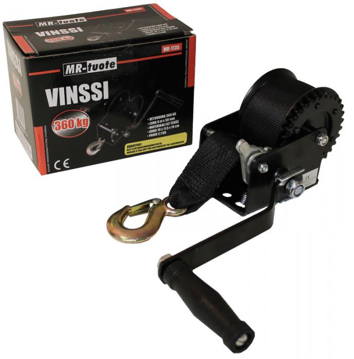 Vinssi liinalla 360 kg - Kuormaliinat - 6430032156149 - 1