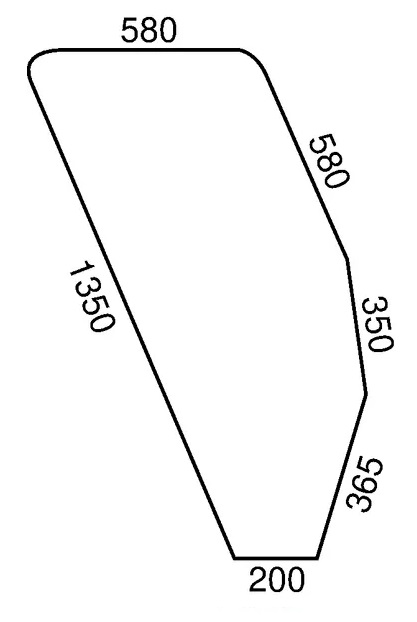 Ovilasi, vasen (Fiat 5130883) - Ohjaamon lasit - 3660980024419 - 1