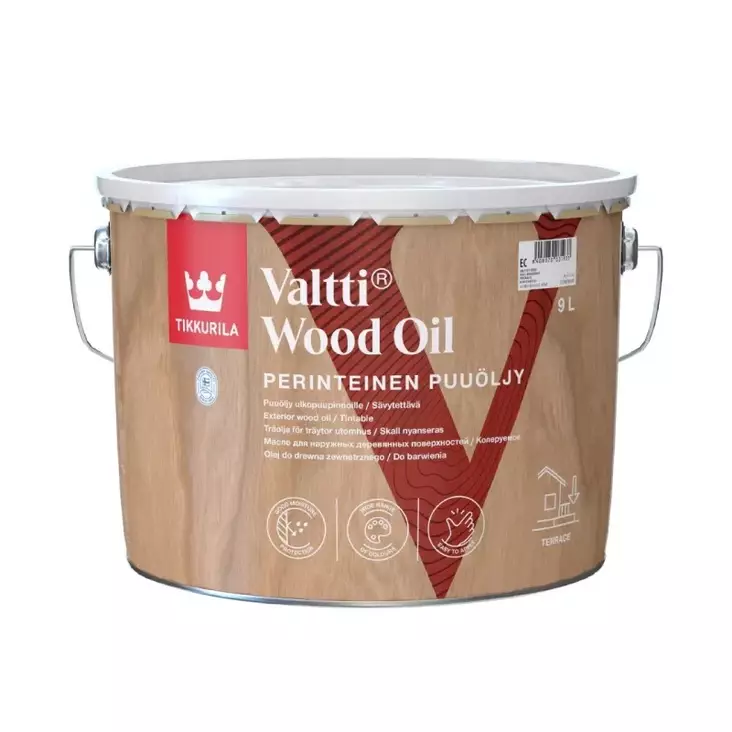 Tikkurila Valtti Wood Oil puuöljy sävytettävä - Öljyt, vahat, kyllästeet - 6408070031919 - 1