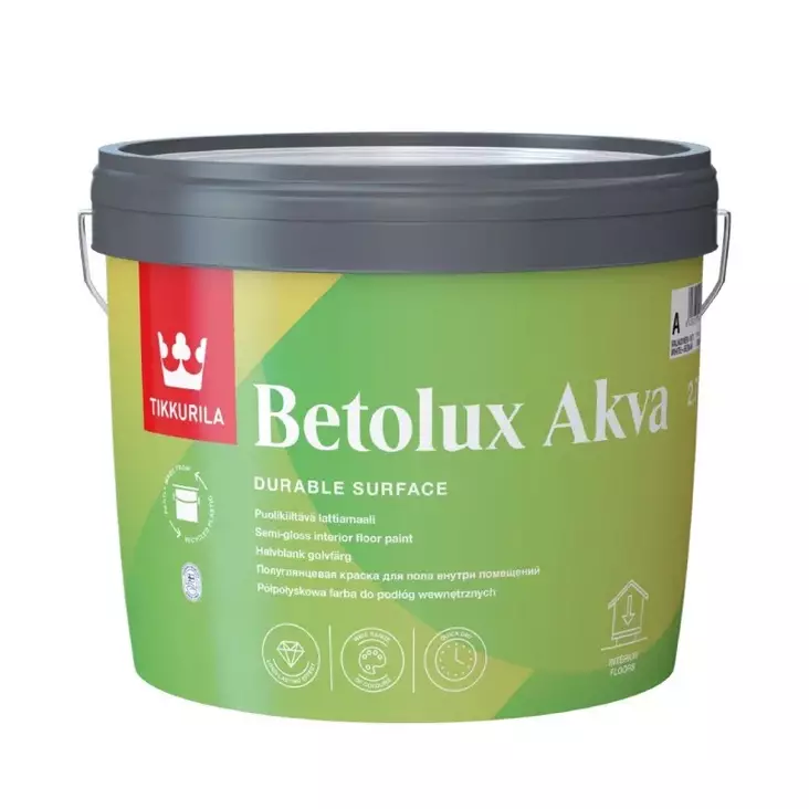 Tikkurila Betolux Akva lattiamaali sävytettävä - Lattiamaalit - 6408070046739 - 1