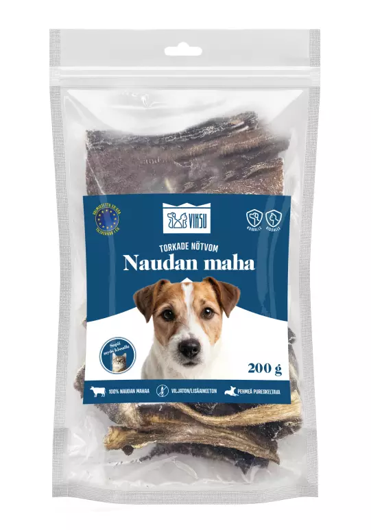Viksu koiralle naudan maha 200g - Koiranruoka - 6417783186229 - 1