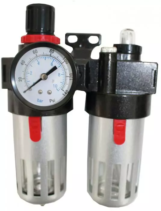 Paineensäätöyksikkö 2- in-1 (3/8") - Muut paineilmakoneet ja -tarvikkeet - 6430074696139 - 1