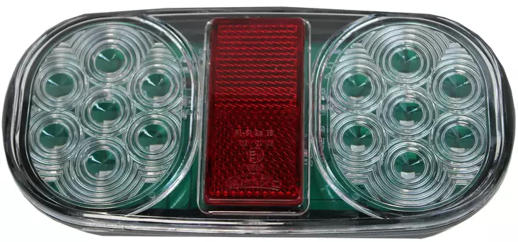 Led takavalo 12V 160x80x35 mm Vasen - Autosähkötarvikkeet - 6430074696269 - 1