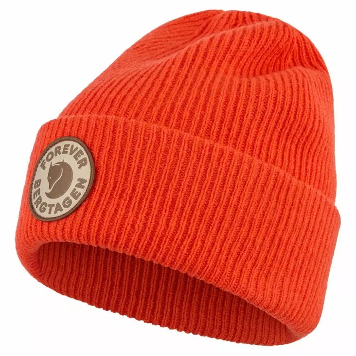 Bergtagen Forever Wool Beanie Flame Orange - Retkeilyasusteet - 7323451211249 - 1