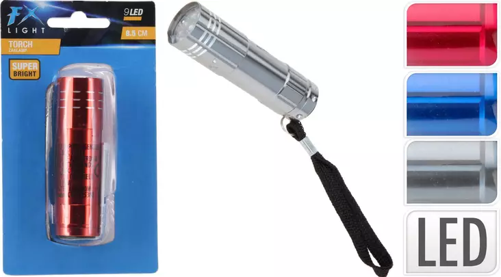 Taskulamppu alumiini 8 cm - Otsa- ja käsivalaisimet - 8719202046519 - 1