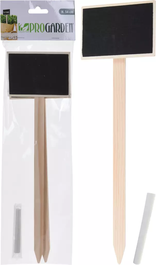 Liitutaulu nimikyltit taimille 2 kpl/pkt - Taimikasvatus - 8719202528459 - 1