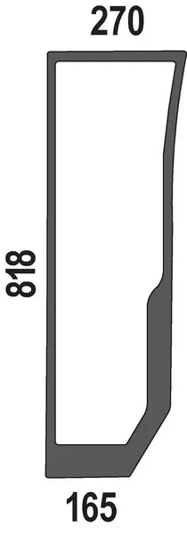 Etuikkuna, alempi oikea (CNH 44910446) - Ohjaamon lasit - 8719493168419 - 1