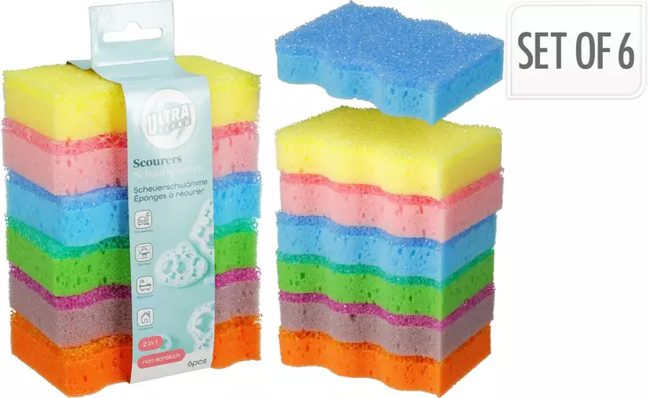 Siivoussieni 6 kpl/pkt - Yleispuhdistus - 8721037539289 - 1