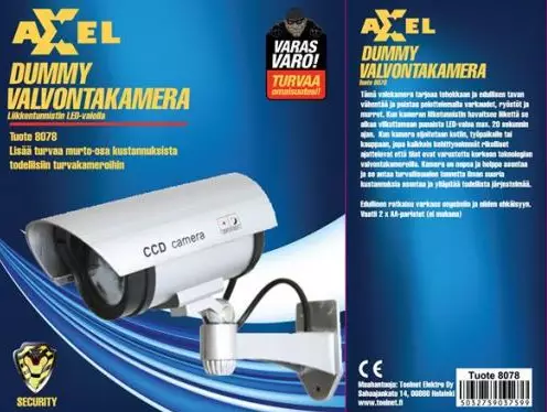 Dummy turvakamera - Turvallisuustuotteet - 5032759037599 - 1