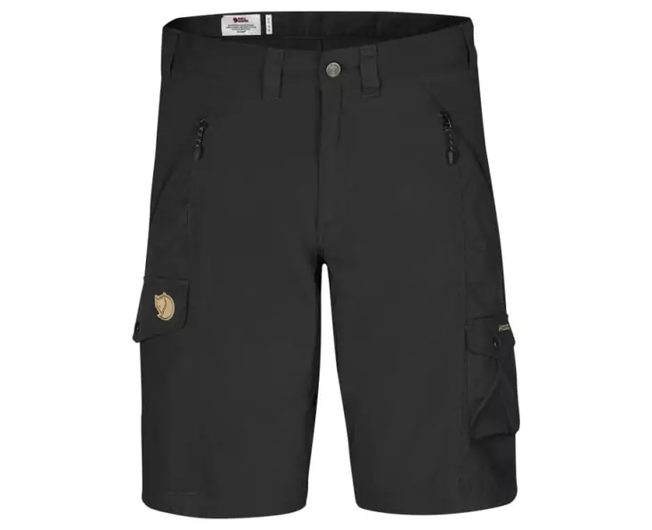 Fjällräven Abisko Shorts M black - Retkeilyasusteet - 7392158846689 - 1