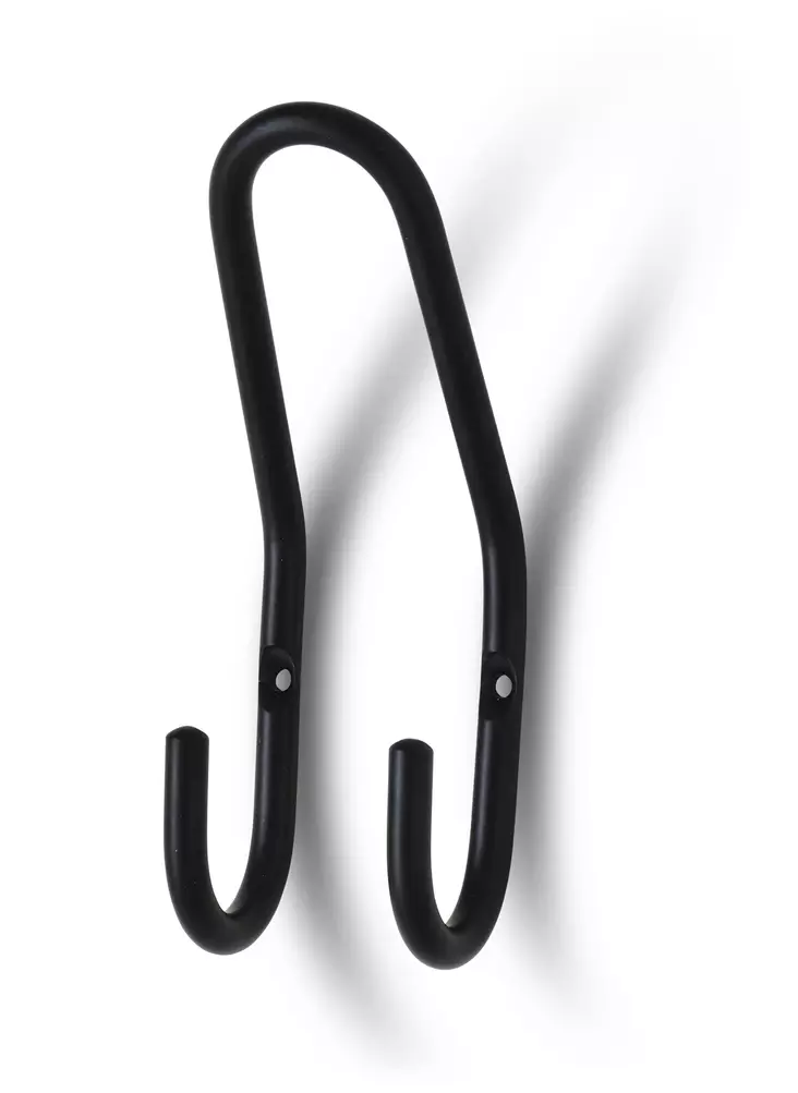 Habo kaksoiskoukku Saturn musta - Seinäkoukut, naulakot - 7317900302299 - 1