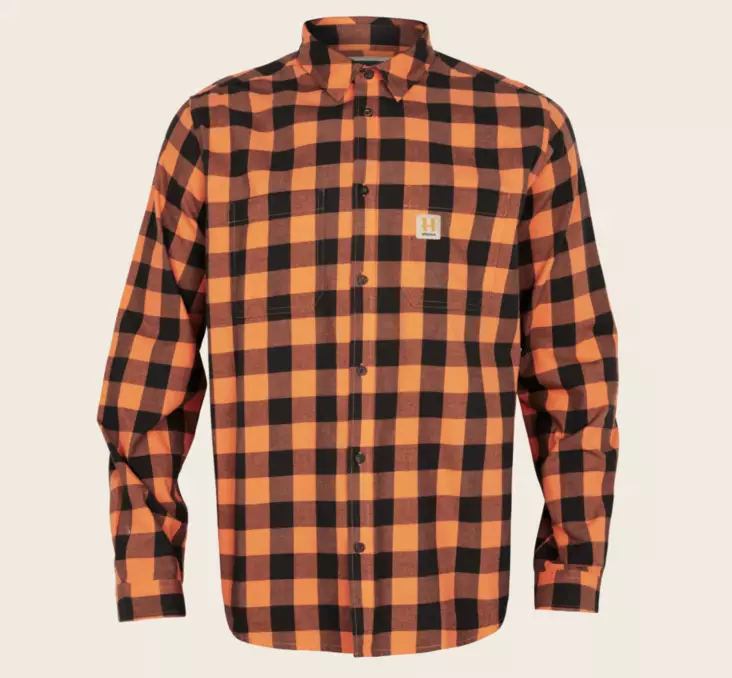 Härkila Scandinavian L/S shirt Mandarin check - Metsästysasusteet - 5714733763549 - 1