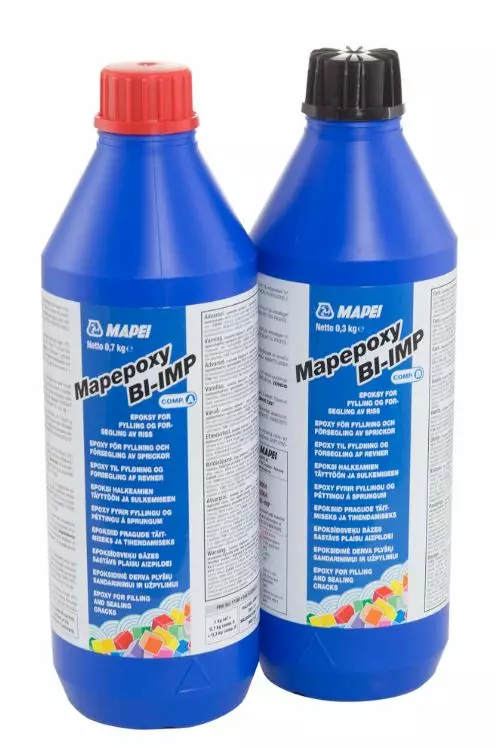 Injektointiepoksi Mapepoxy Bi-imp 1 kg - Tasoitteet - 8022452204739 - 1