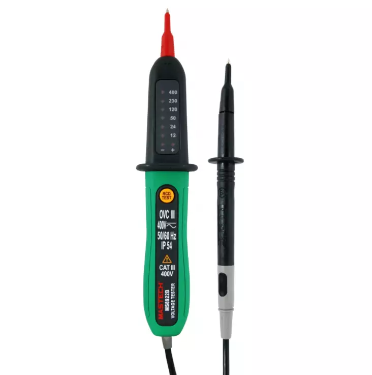 Jännitteenkoetin 12-400V CAT I - Paristot, testerit - 6438152086469 - 1