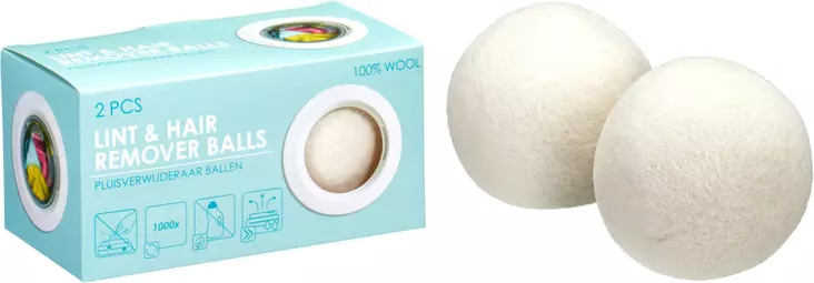 Nukan- ja karvanpoistopallot kuivausrumpuun - Pyykkäys - 8721037494519 - 1