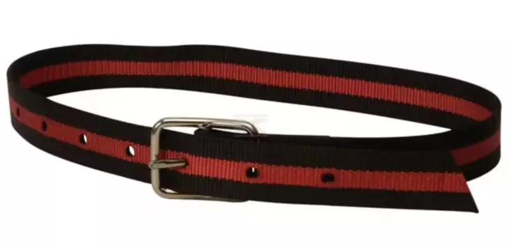 Kaulahihna musta/pun 40mm 130 cm - Eläinten merkintä - 5700035589819 - 1