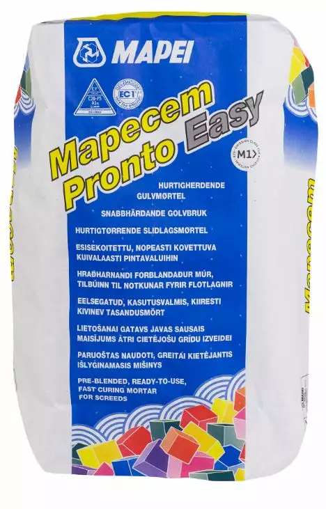 Lattiamassa Mapecem Pronto Easy 20 kg - Tasoitteet - 8022452220449 - 1
