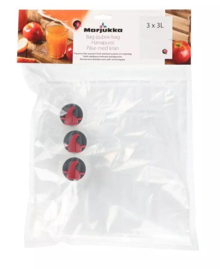 Marjukka Hanapussi 3 litraa 3 kpl/pkt - Marjastus ja säilöntä - 6410413052529 - 1