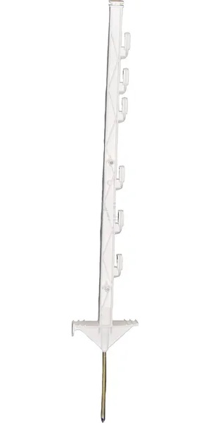 Muovitolppa 75 cm valkoinen 10 kpl - Aitapaalut - 8713235057849 - 1