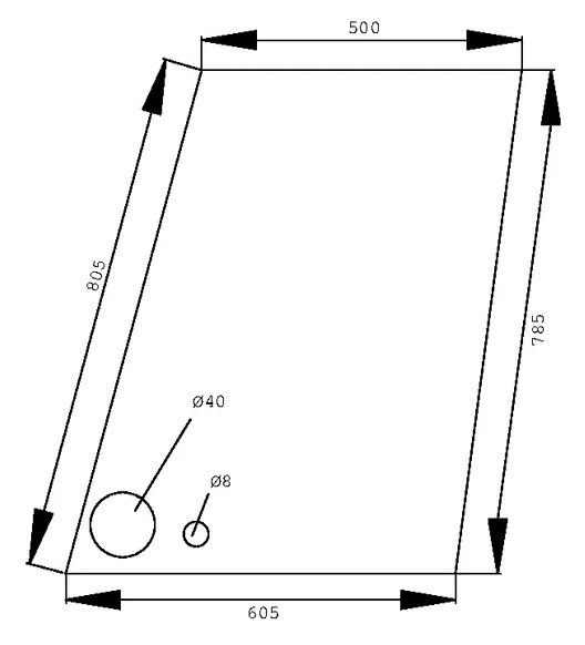 Ovilasi, ylempi (MF 3476159M1) - Ohjaamon lasit - 3660980021449 - 1