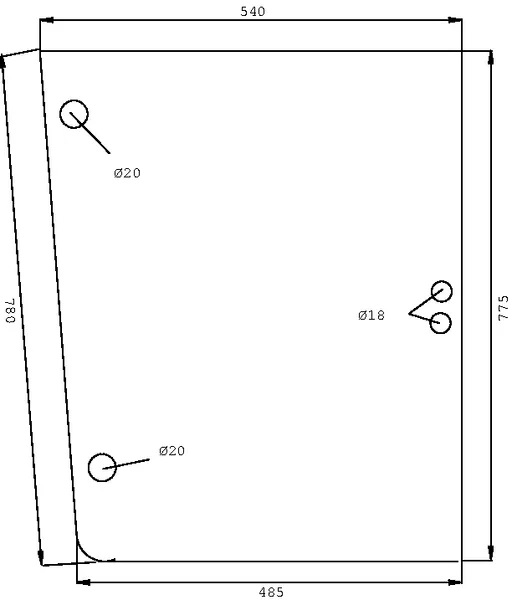 Sivulasi (Deutz-Fahr 0077337010) - Ohjaamon lasit - 8716106711819 - 1