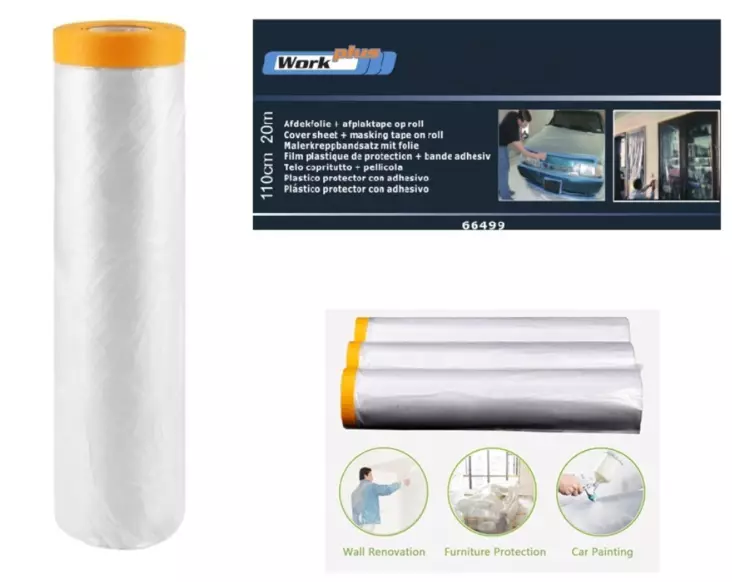 Suojamuovirulla 110cm x 20m - Maalausvälineet - 8714892664999 - 1