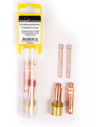 TIG-varaosasarja 17/18/26 4-os. Ø1,6 mm - Muut hitsaustarvikkeet - 8712067821789 - 1