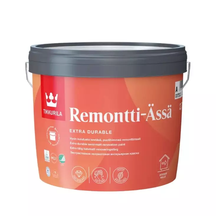 Tikkurila Remontti-Ässä remonttimaali valkoinen, sävytettävissä - Sisämaalit - 6408070001639 - 1