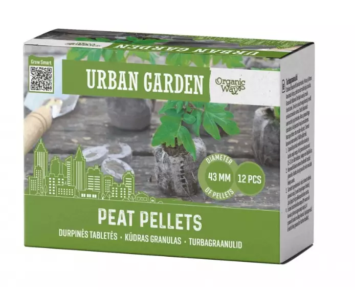 Turvepelletti 44 mm, 12 kpl/pkt - Mullat ja lannoitteet - 4770168929869 - 1