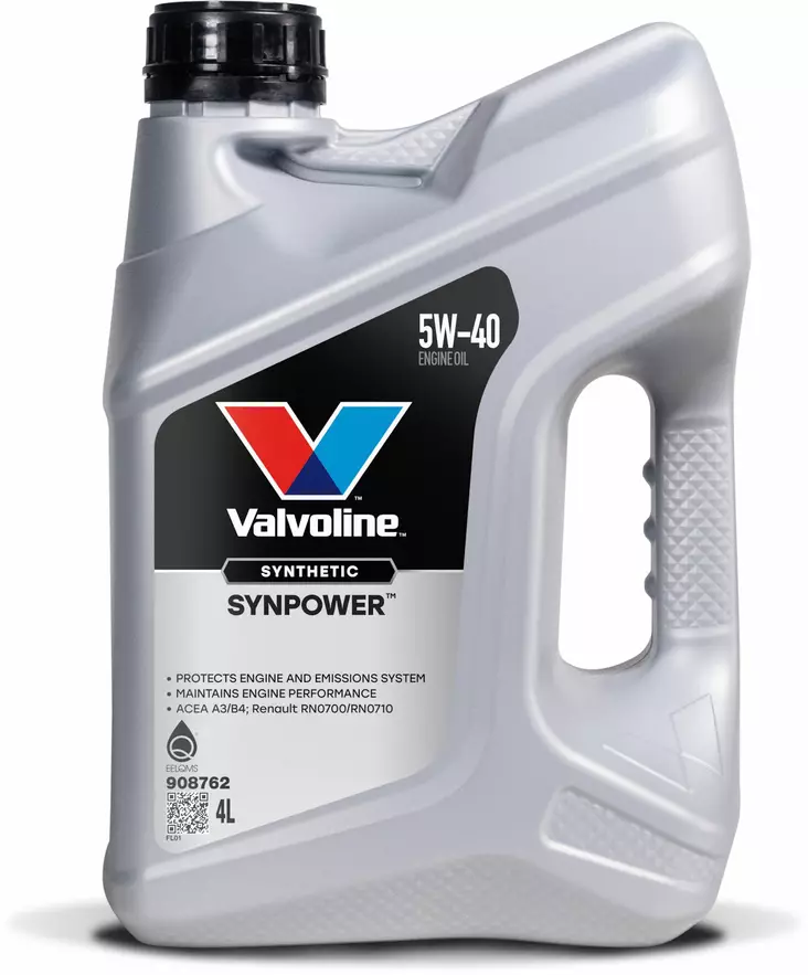 Valvoline SynPower 5W-30 moottoriöljy 4 l - Moottoriöljyt - 8710941018669 - 1