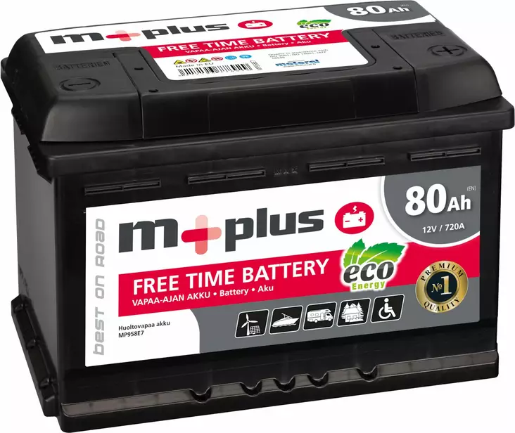 Vapaa-ajan akku 80 Ah 720A - Käynnistysakut - 6417196778929 - 1