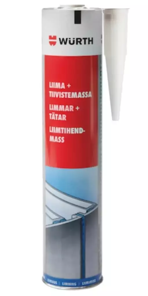 Wurth WMAX harmaa 310 ml liima- ja tiivistemassa - Silikoonit, asennusliimat - 4053479588759 - 1