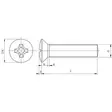 Linssikantaruuvi PH3 M6 x 20 mm 4.8 sinkitty 100 kpl - Pultit ja mutterit, metrinen kierre - 8716106362530a - 2