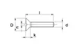 Uppokantaruuvi suoraura M5 x 40 mm 4.8 sinkitty 100 kpl - Pultit ja mutterit, metrinen kierre - 8716106363704a - 2