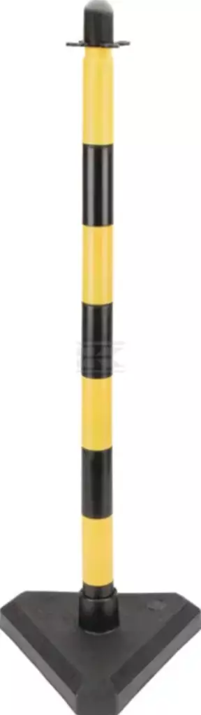 Varoittava aitapylväs keltamusta 86 cm - Turvallisuustuotteet - PKKYB - 1