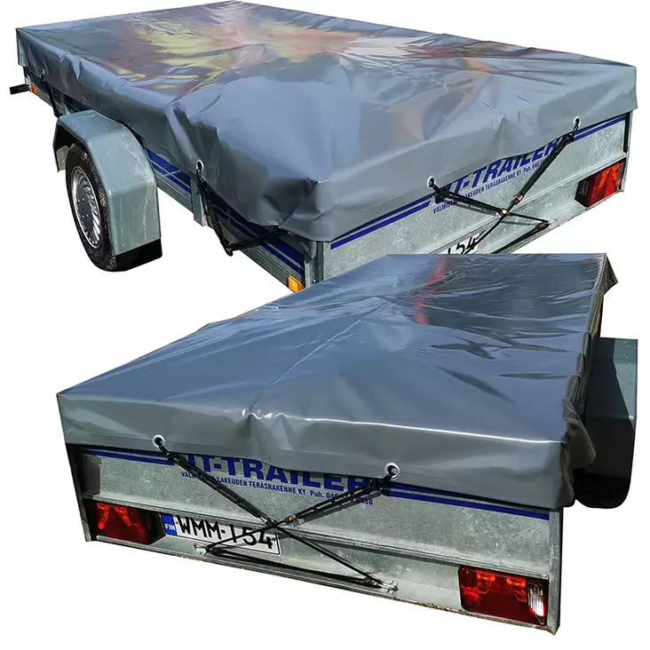 Perävaunun pvc-peite vihreä 195x340 cm - Peitteet, pressut - svm0000002703c - 1