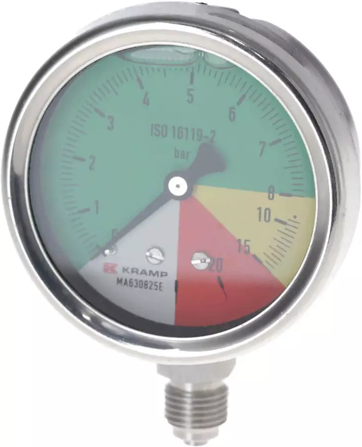 Painemittari Ø 63 mm 0-8-15-25 1/4" BSP liitäntä alhaalla - Painemittarit - MA630825E - 1