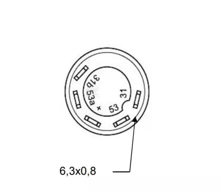 Painonappikatkaisin - Pyyhkimet, pyöreä - Ohjaamo ja kori - 11140100PN - 2