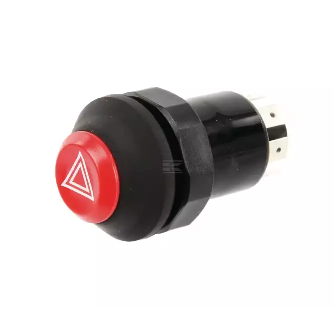 Painonappikatkaisin hätävilkut, pyöreä - Ohjaamo ja kori - 11100100PN - 1