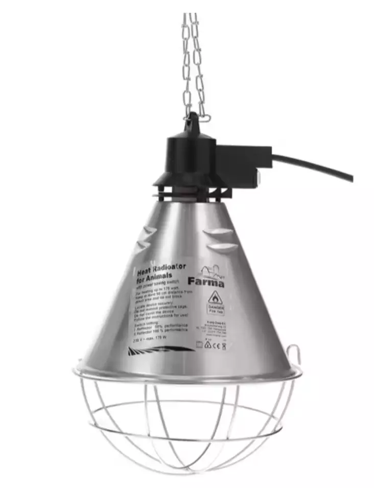 Lämpölamppu infrapuna 2,5 m kaapeli - Karjanhoitotarvikkeet - 22281KER - 1