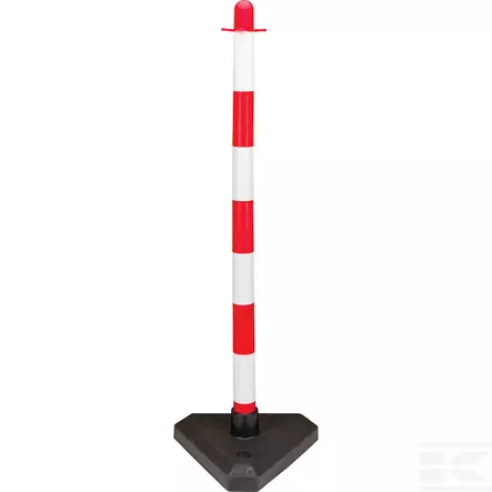 Varoittava aitapylväs punavalko 86 cm - Turvallisuustuotteet - PKKRW - 1