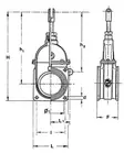 Luistiventtiili 6" 2-toimisella sylinter - Lietevaunut - 6000572DW - 2