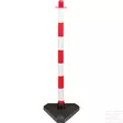 Varoittava aitapylväs punavalko 86 cm - Turvallisuustuotteet - PKKRW - 1