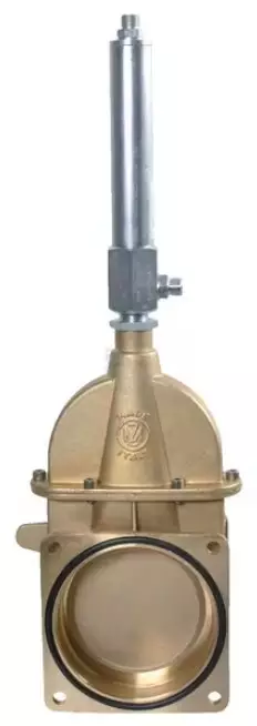 Luistiventtiili 6" 2-toimisella sylinter - Lietevaunut - 6000572DW - 1