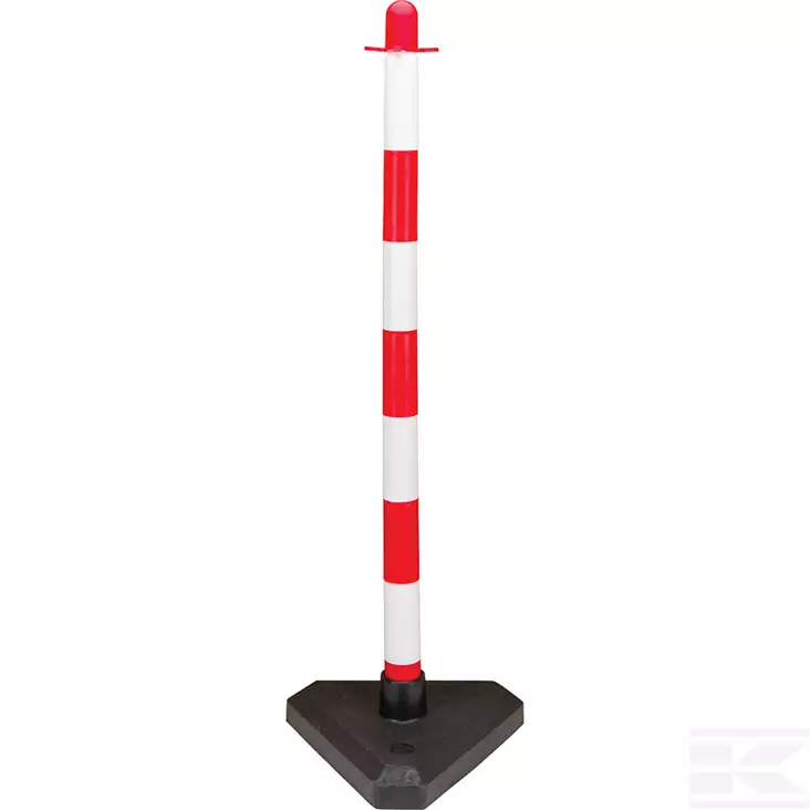 Varoittava aitapylväs punavalko 86 cm - Turvallisuustuotteet - PKKRW - 1